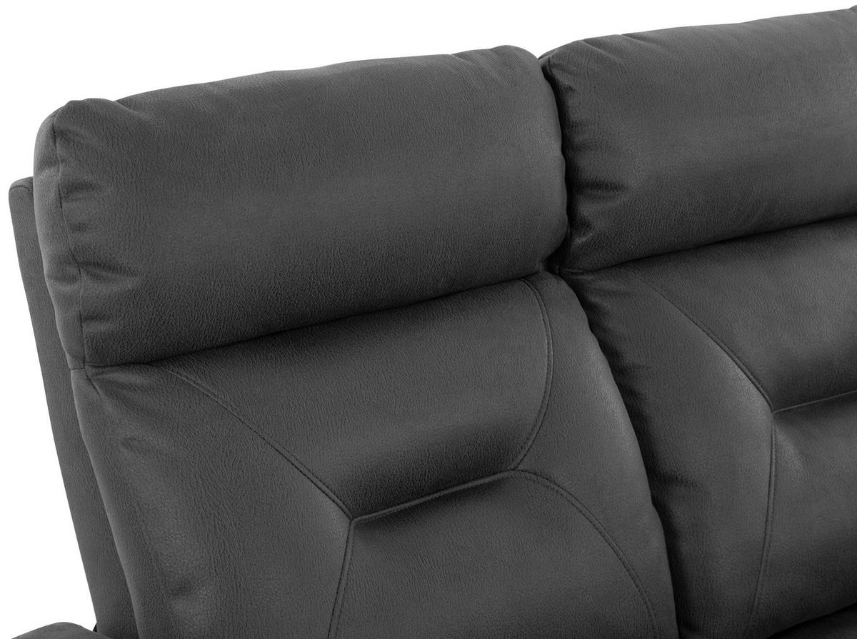 Dvosed Aureli, Črna - črna, Basics, kovina/tekstil (134,5/102,5/92,5cm) - Livetastic