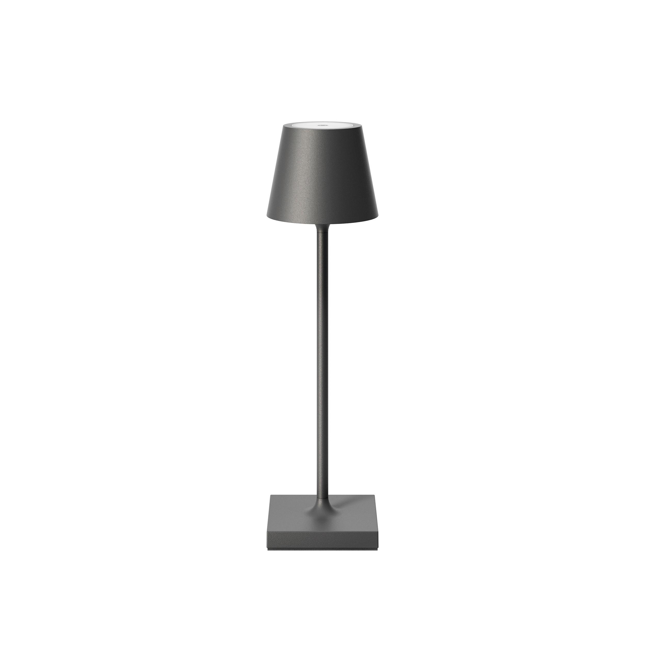 LAMPA STOŁOWA Z AKUMULATOREM 4543201 NUINDIE POCKET - antracytowy, Basics, metal (5,6/5,6/21cm) - Sigor