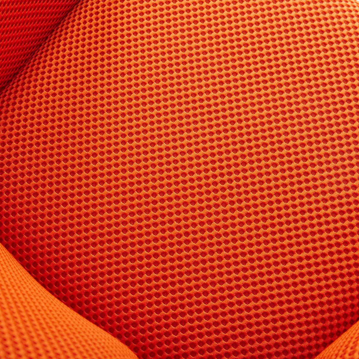 Armlehnstuhl Chill, drehbar Mesh Orange/Schwarz, Lederlook - Schwarz/Orange, MODERN, Holz/Textil (60/83/65cm) - Mömax