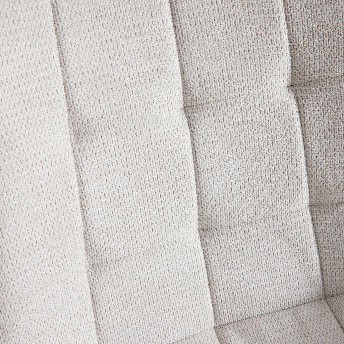 Schwingstuhl Marilea Creme Lederlook/Webstoff Gepolstert - Creme/Schwarz, MODERN, Holz/Textil (53/86/61cm) - Bessagi Home