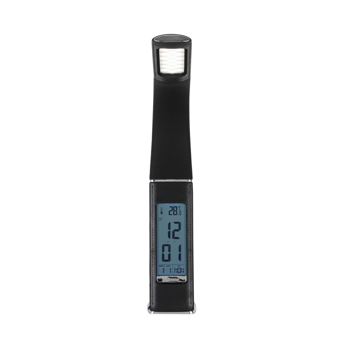LED-Schreibtischleuchte Freddy 1 max. 5,5 Watt - Chromfarben/Schwarz, MODERN, Kunststoff/Metall (9,5/6,5/max 50cm) - Mömax