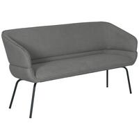 Klop Serena, Siva - siva/črna, Konvencionalno, kovina/tekstil (160/87/62cm)