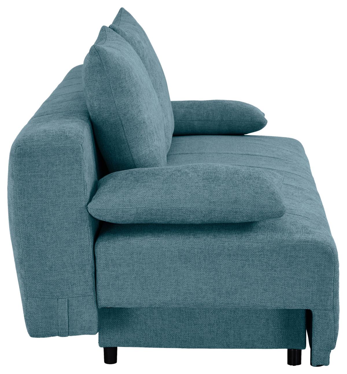 Sofa Daisy - plava/crna, Moderno, drvo/tekstil (194/89/87cm) - Mömax