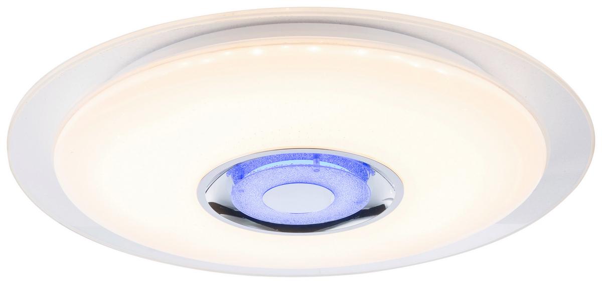 Stropna Led-svetilka Gloria, S Sijalko - bela/opal, Moderno, kovina/umetna masa (47,5/5,7cm)