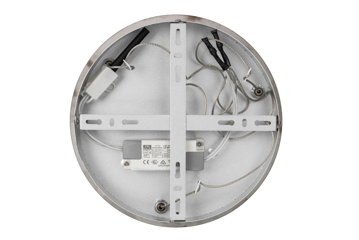 LED-Hängeleuchte Rong Chromfarben max. 24 Watt - Chromfarben, MODERN, Kunststoff/Metall (45,5/45,5/120cm)