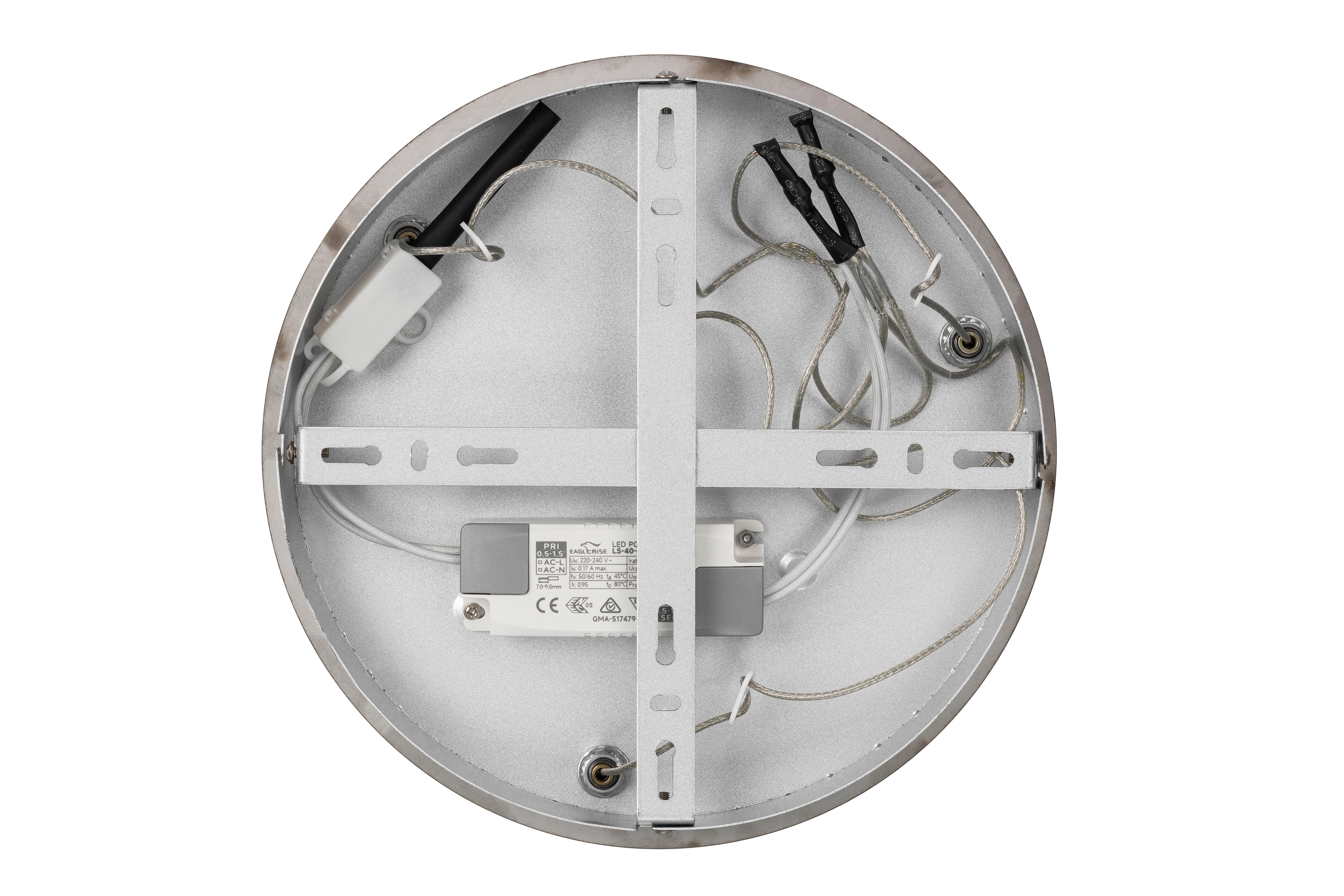 LED-HÄNGLAMPA RONG - kromfärg, Modern, metall/plast (45,5/45,5/120cm)