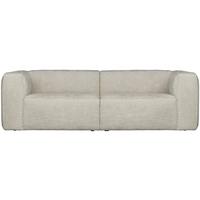 3,5-Sitzer Sofa Bean Naturfarben B: 242cm - Schwarz/Naturfarben, Design, Kunststoff/Textil (242/73/96cm) - Livetastic
