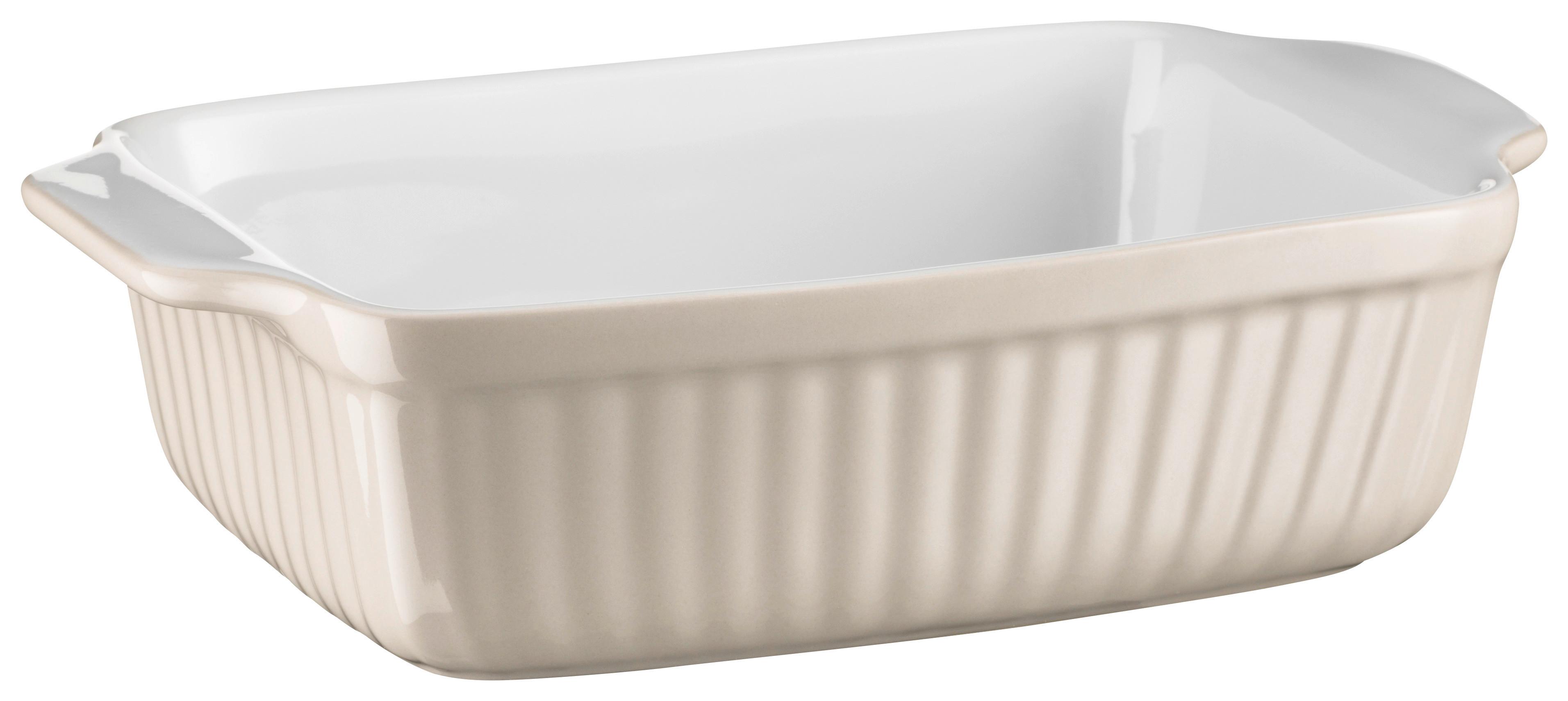 Auflaufformenset Kitchen Time aus Keramik, 2er-Set - Beige, Basics, Keramik (33/8/24cm) - Mäser