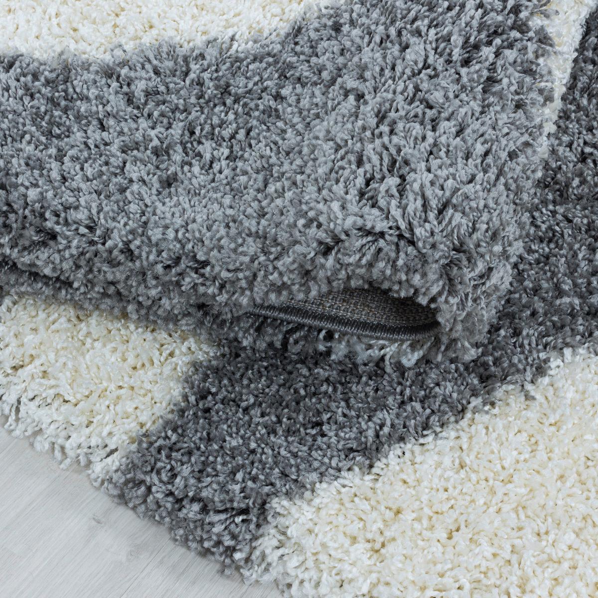 Hochflorteppich Tango Grau ca. 240x340cm - Grau, Design, Textil (240/340cm)