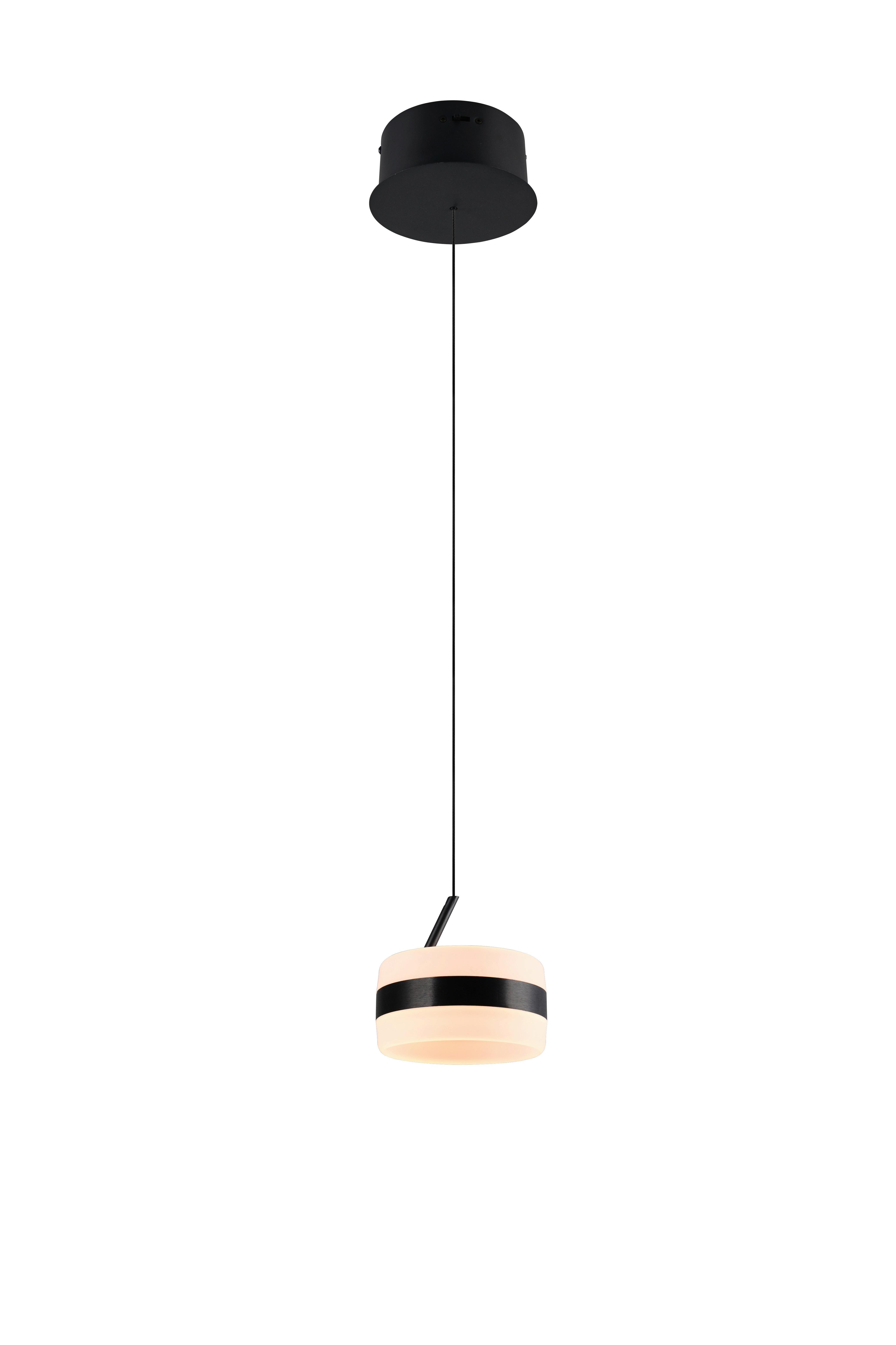 LAMPA WISZĄCA LED 331410132 DIOS - czarny/biały, Design, tworzywo sztuczne/metal (15,5/150cm) - Trio Leuchten