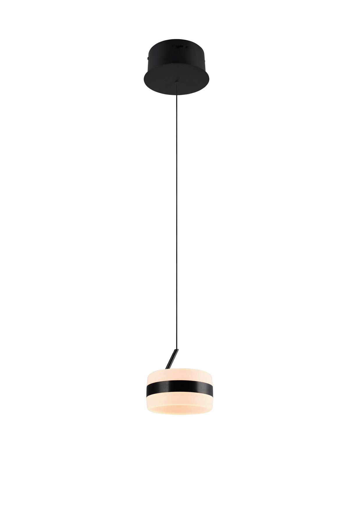 LAMPA WISZĄCA LED 331410132 DIOS - czarny/biały, Design, tworzywo sztuczne/metal (15,5/150cm) - Trio Leuchten