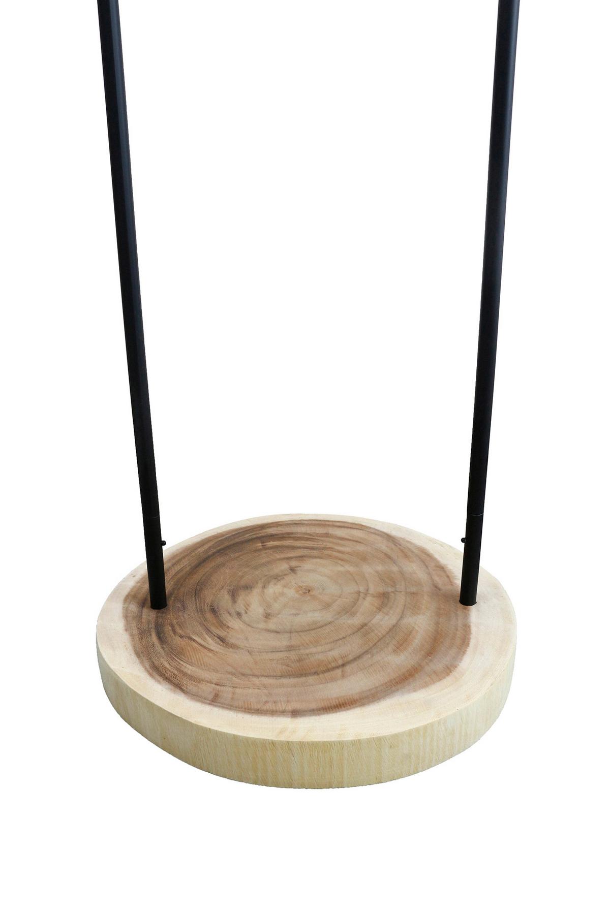 Stoječa Svetilka Acacia - črna/bela, Design, kovina/tekstil (40/153/40cm) - P & B