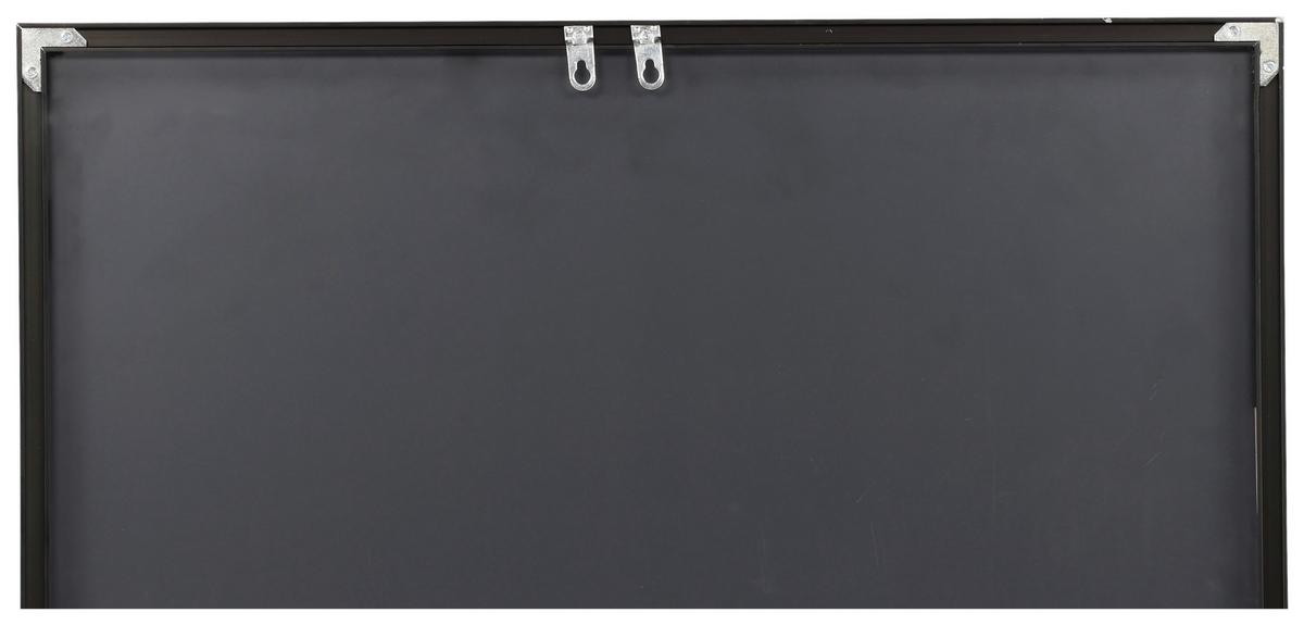 WANDSPIEGEL LAKE - Schwarz, MODERN, Glas/Metall (90/180/3cm) - P & B