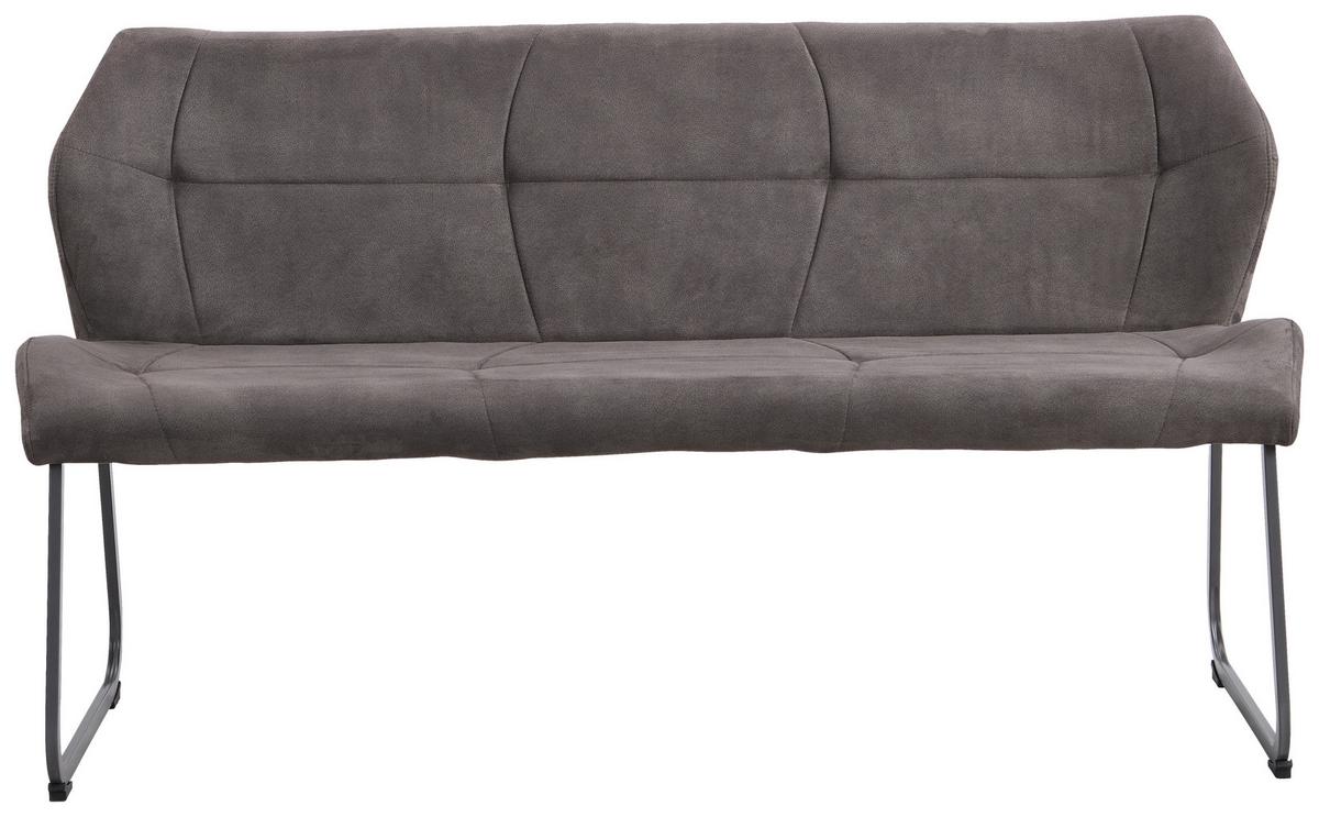 Klop Rimini, Siva - siva, Moderno, kovina/tekstil (160/86/63cm) - Modern Living