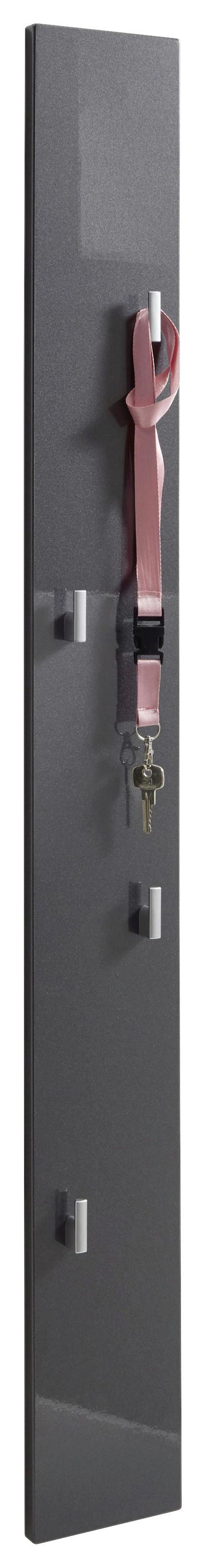 PANEL DO PRZEDPOKOJU COLOR - antracytowy, Konventionell, materiał drewnopochodny (14/115/2cm) - Xora