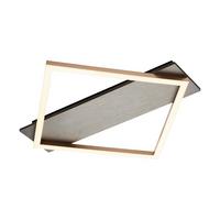 Stropna Led-svetilka Willü - barve šampanjca/siva, Moderno, kovina/umetna masa (46/46/5cm) - Modern Living