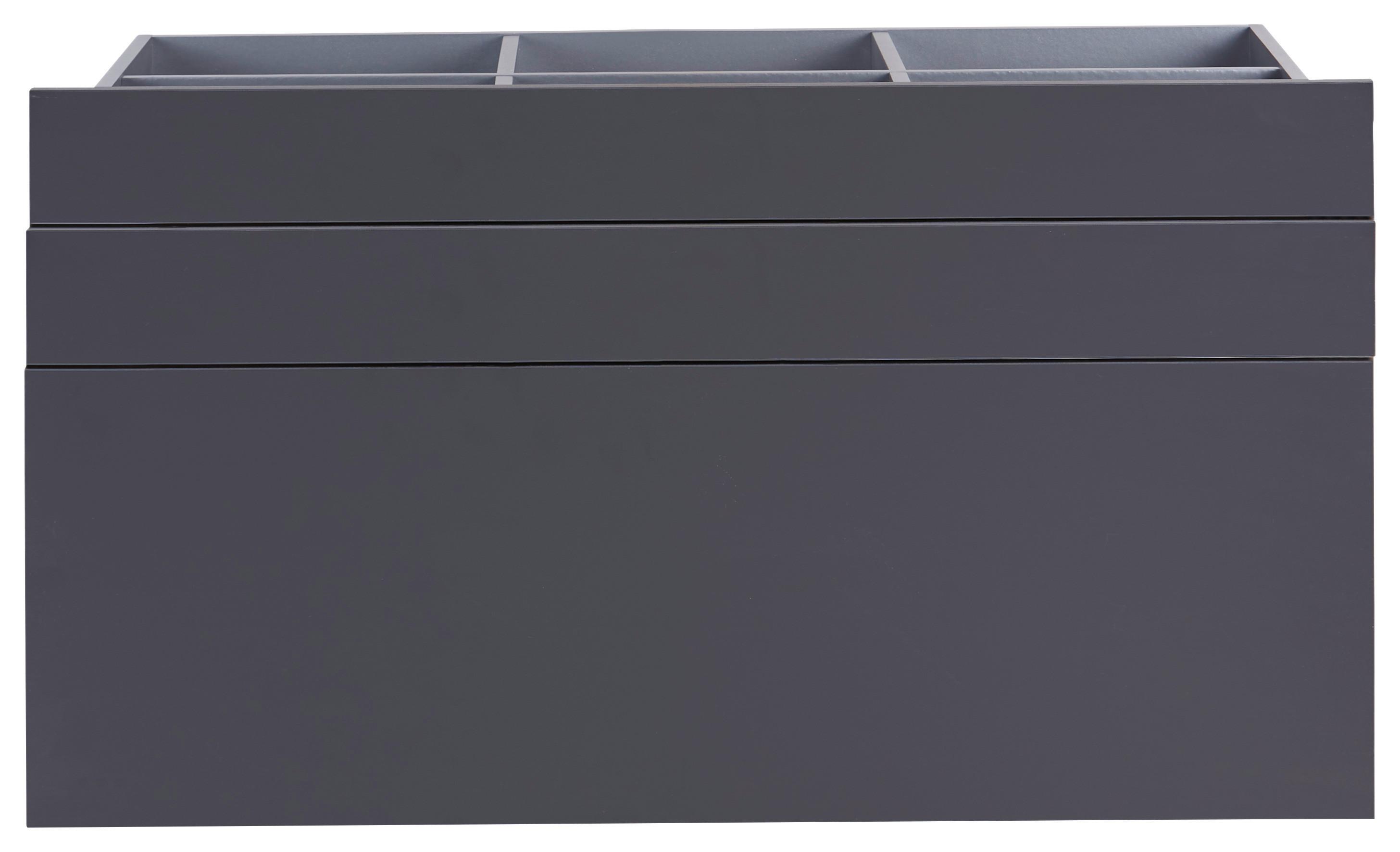LÅDSET UNIT -BASED- - antracit, Modern, trämaterial (91/50,3/47cm) - Based