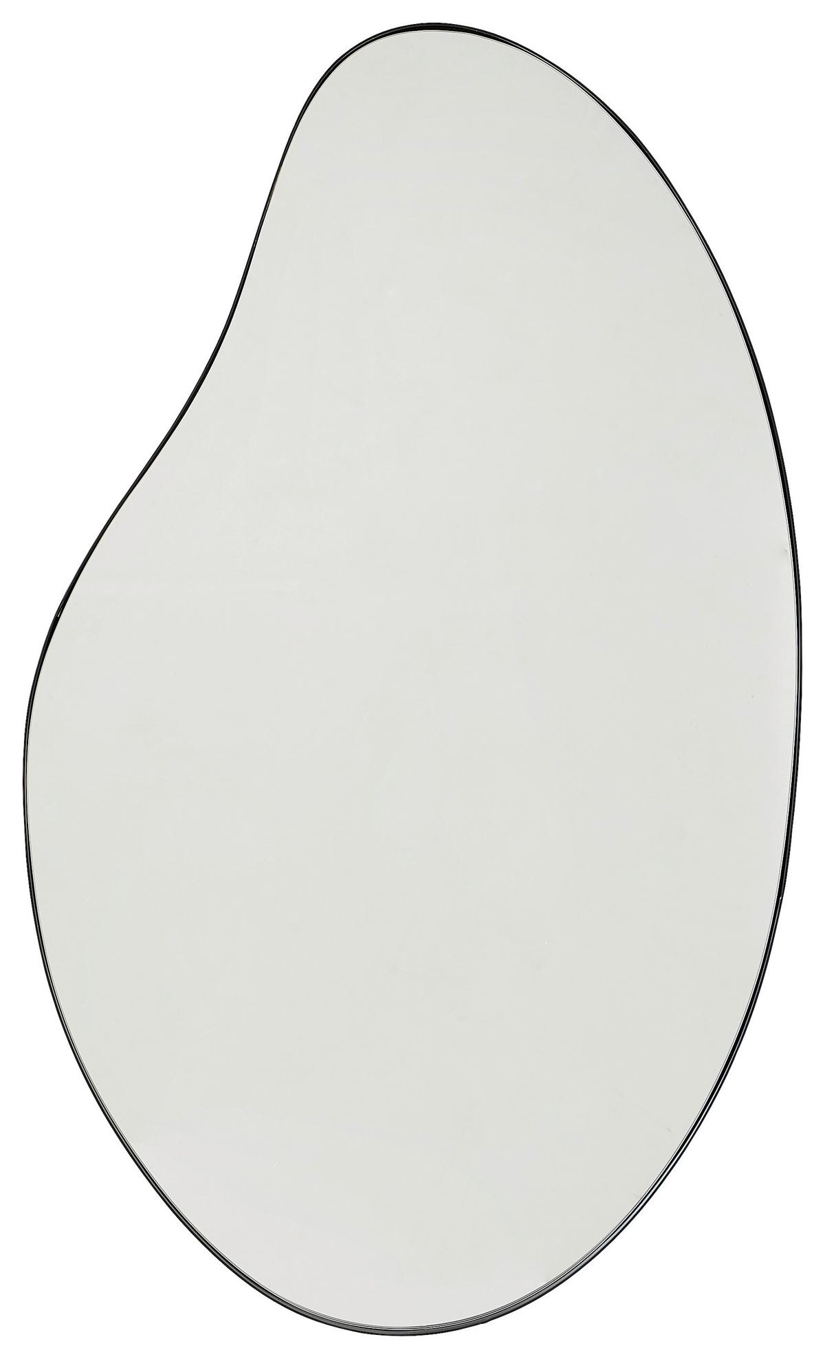 LUSTRO ŚCIENNE WANDSPIEGEL - czarny, Design, materiał drewnopochodny/metal (52/87/2.5cm) - MID.YOU