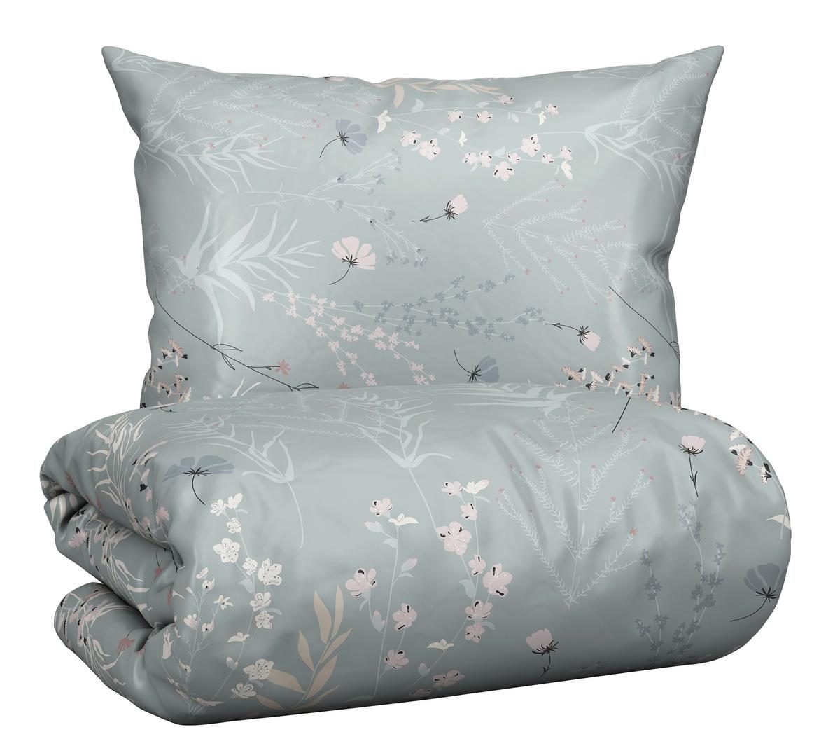 Posteljina Lina 140x200/60x80 Cm - zelena, Konvencionalno, tekstil (140/200cm) - Mömax