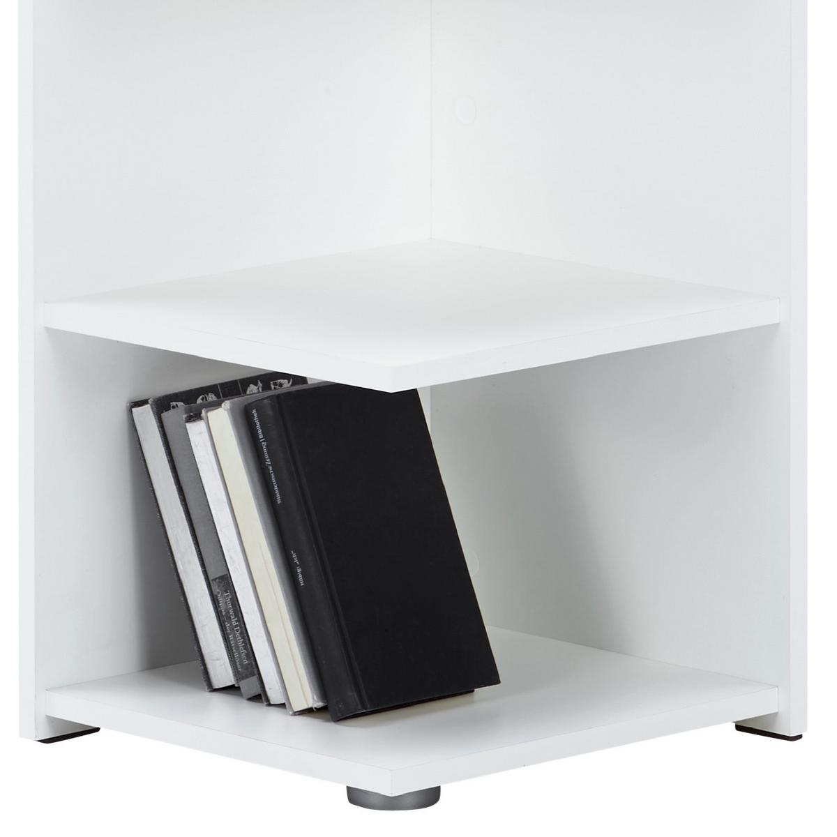 Etajeră de colț MX 184 - alb, Modern, material pe bază de lemn (37/110,5/35cm) - Modern Living