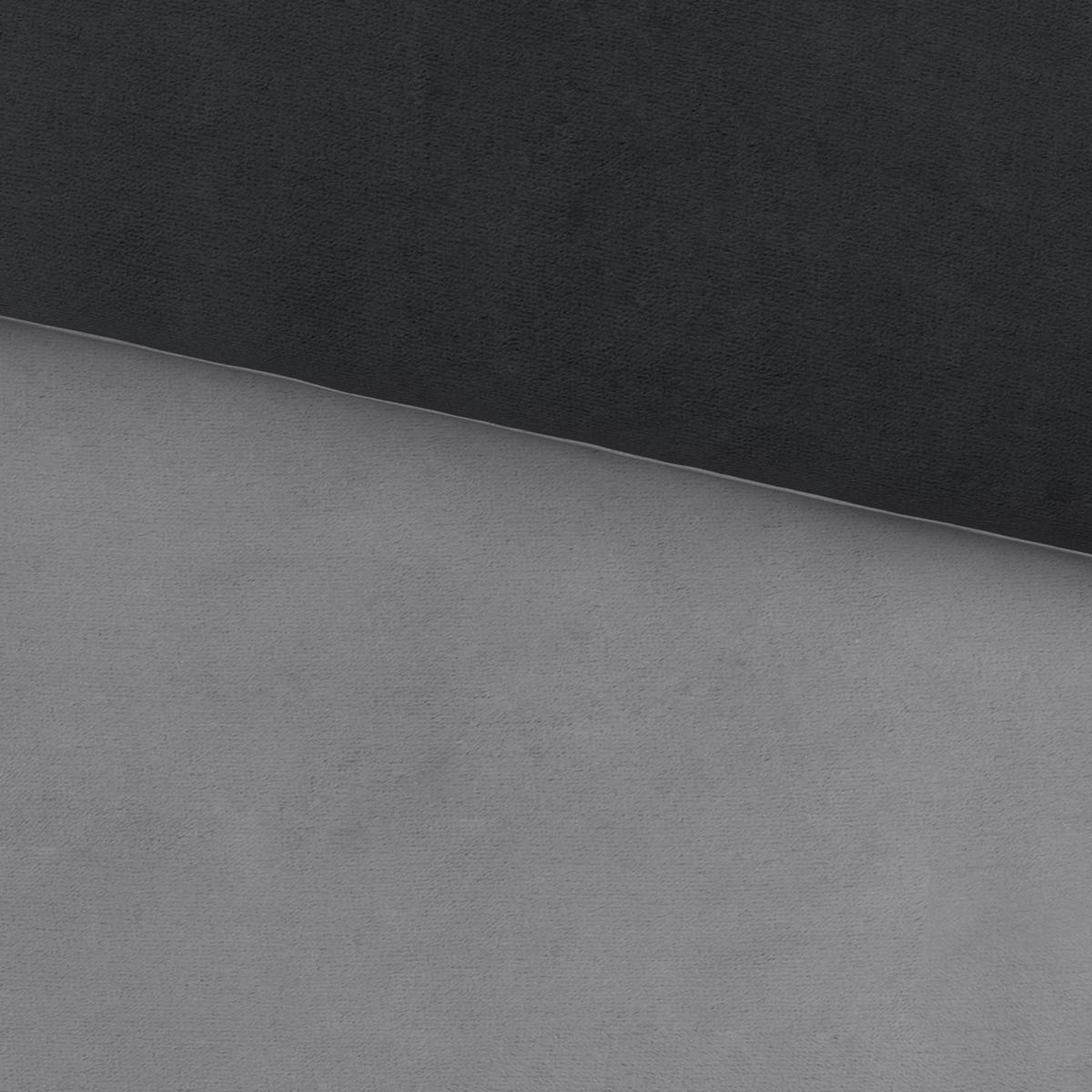 Wendebettwäsche Cashmere Wende Anthrazit ca.140x200cm - Anthrazit/Silberfarben, Textil (140/200cm) - Mömax