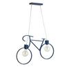 Kinderhängeleuchte Bike Blu Blau max. 22 Watt - Blau, Basics, Metall (67/4/125cm)