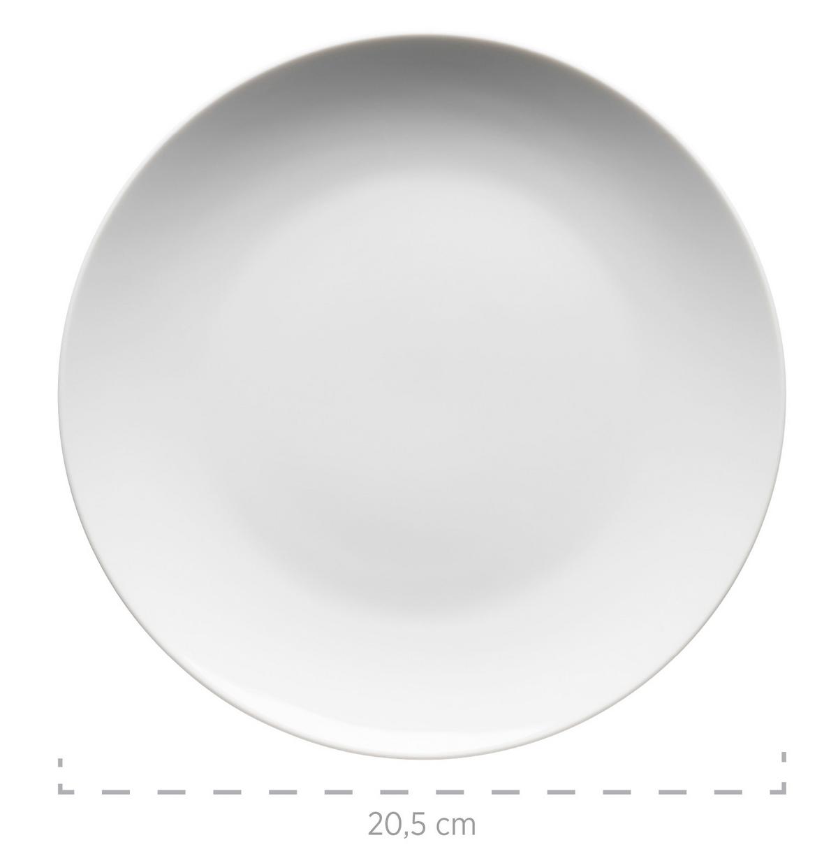 Kombiservice Barca Weiß, 30-teilig - Weiß, Basics, Keramik - Mäser