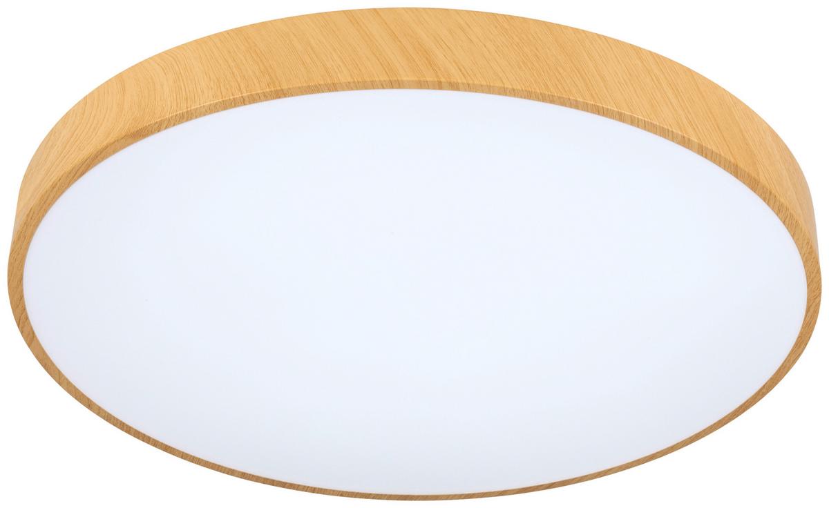 LAMPA SUFITOWA LED VADUZ - kolor naturalny/biały, Trend, tworzywo sztuczne/metal (50/13cm) - Novel