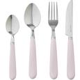 Bestecket Clara aus Edelstahl, 24-teilig - Edelstahlfarben/Rosa, ROMANTIK / LANDHAUS, Kunststoff/Metall - Mömax modern living Bestecket Clara aus Edelstahl, 24-teilig - Edelstahlfarben/Rosa, ROMANTIK / LANDHAUS, Kunststoff/Metall - Mömax modern living