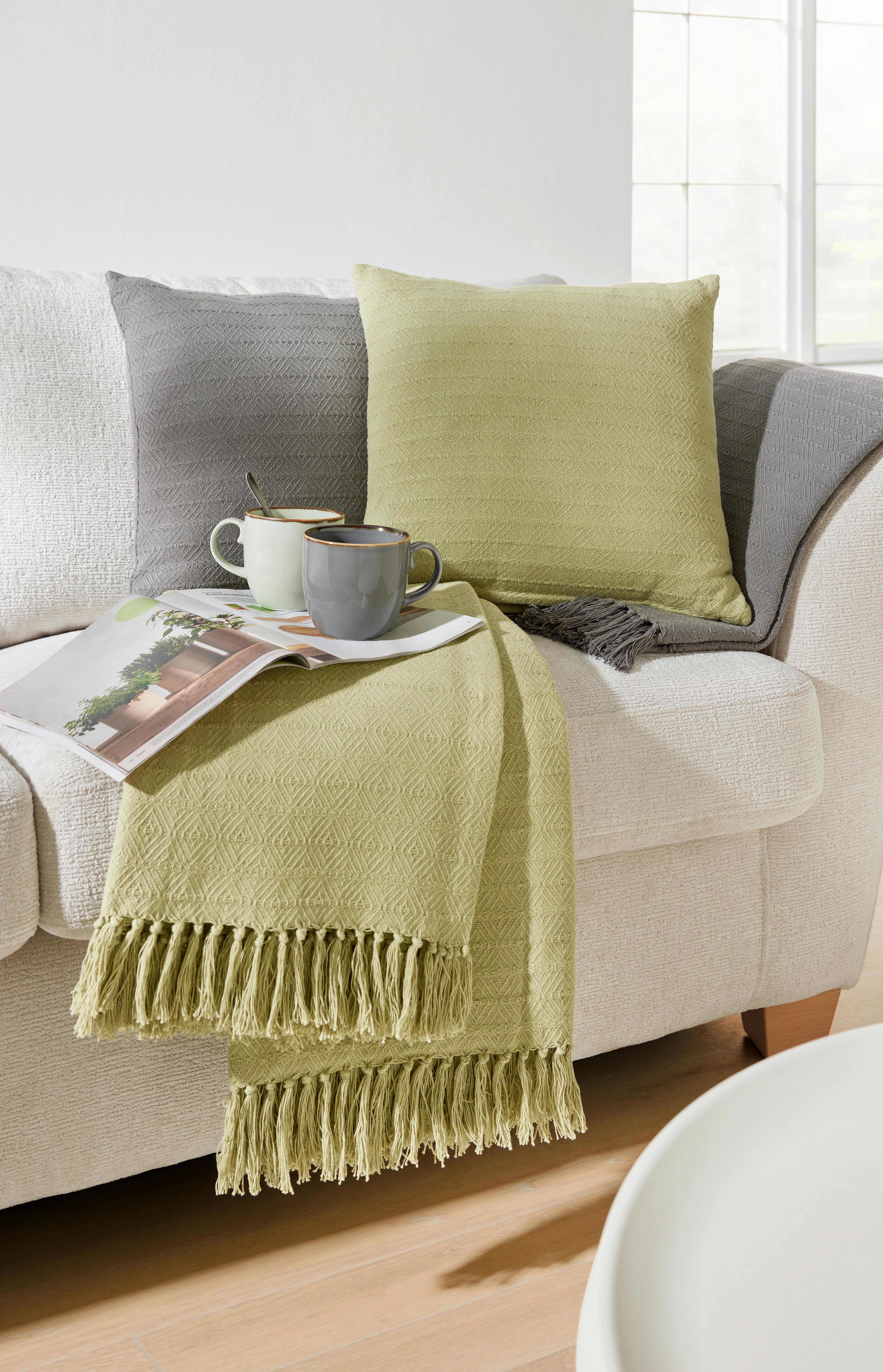 PRYDNADSKUDDE TARA -EXT- - grön, Lifestyle, textil (45/45cm) - Mömax