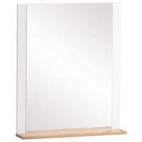 Wandspiegel Jelda ca.59,6x71,1x12,3cm Weiß - Weiß, Holzwerkstoff (59,6/71,1/12,3cm) - MID.YOU