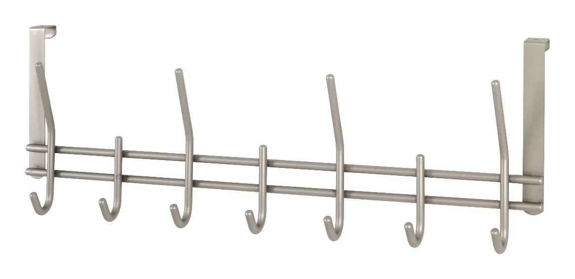 Fali Fogas Fém 7 Akasztóval Carla - nemesacél, Modern, fém (54/20/7cm)