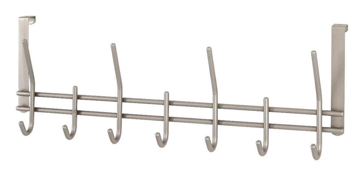 Cuier perete cu cârlige Carla - culoare inox, Modern, metal (54/20/7cm) - Modern Living