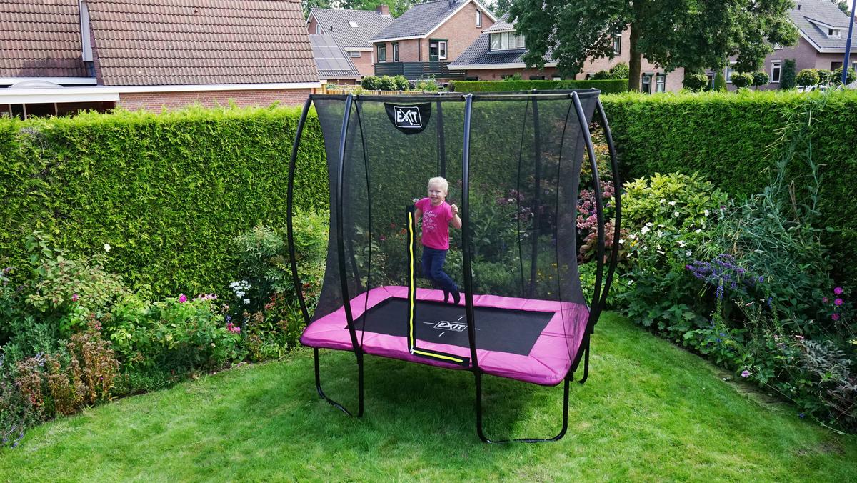 Trampolin Exit Silhouette, 214x305cm - pink, Konvencionalno, kovina (214/262/305cm) - EXIT Toys