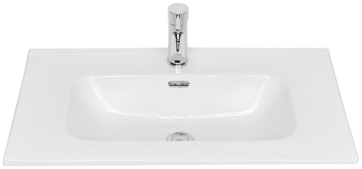 Umivalnik Denia - bela, Konvencionalno, keramika (75/18/46cm) - Mömax