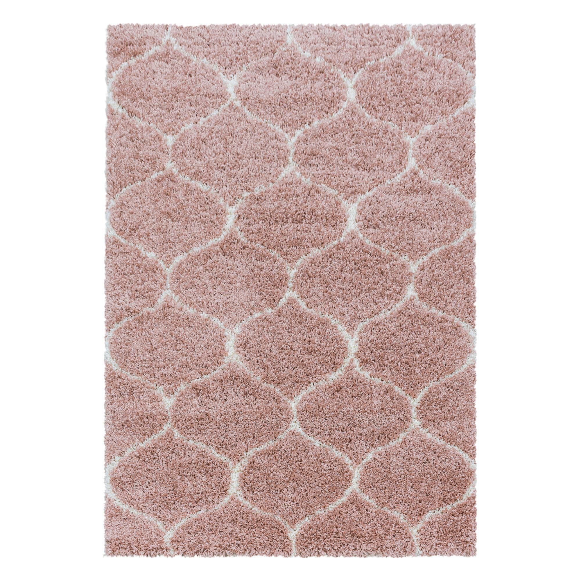 Webteppich Salsa Rosa ca. 140x200cm - Rosa, Design, Textil (140/200cm)