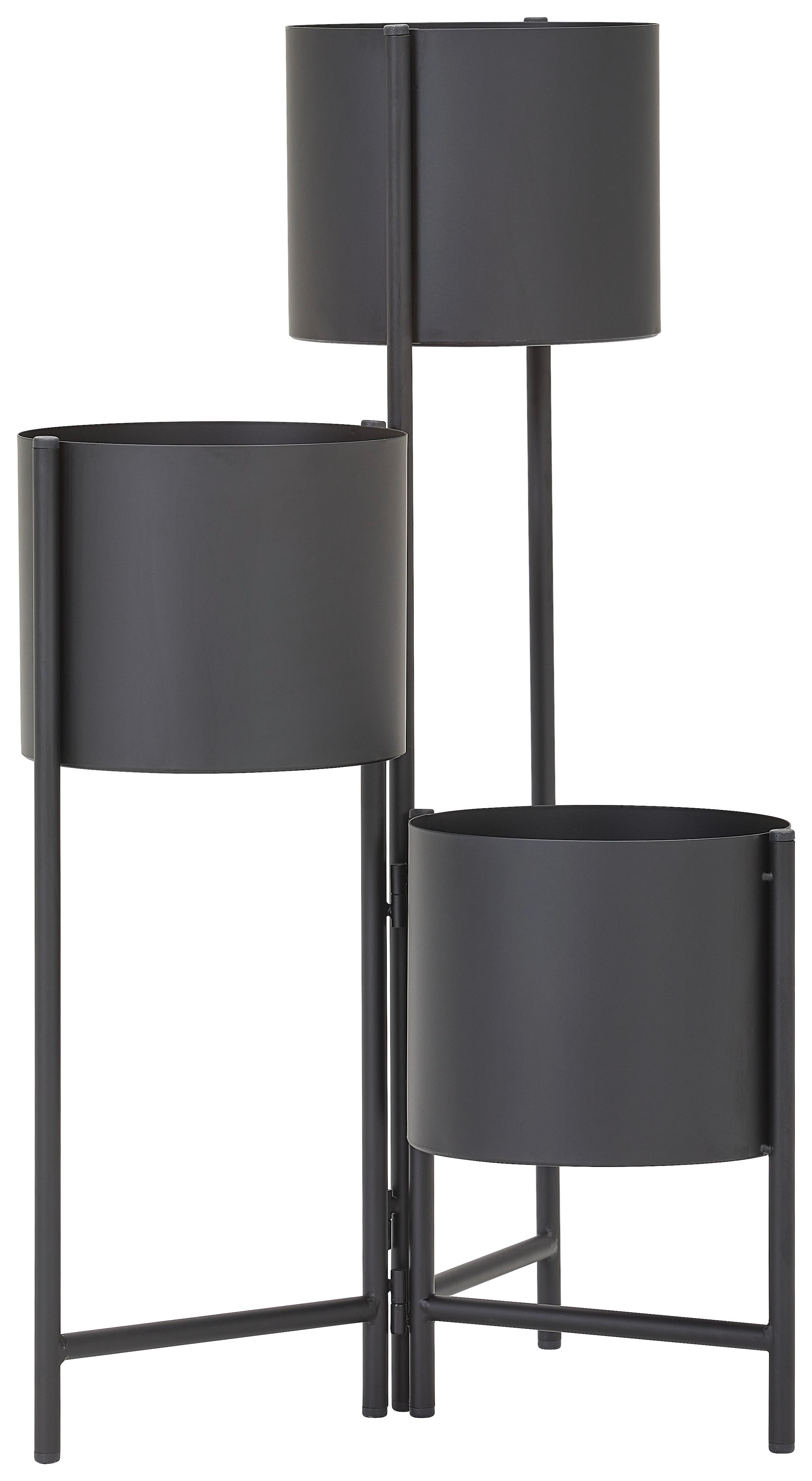 STOJAK NA KWIATY LARA - czarny, Trend, metal (36/65/36cm) - Landscape