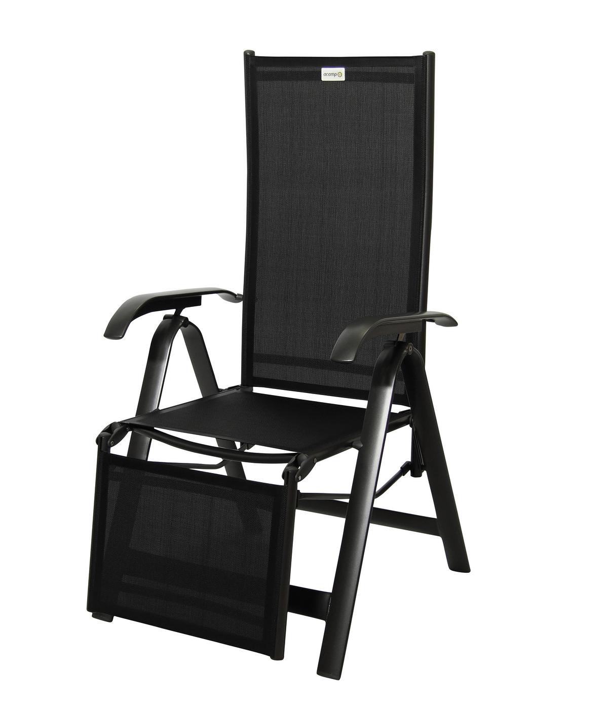 Vrtni Počivalnik Acamp, Siva, Črna - črna/antracit, Basics, kovina/tekstil (68/116/61cm) - Acamp
