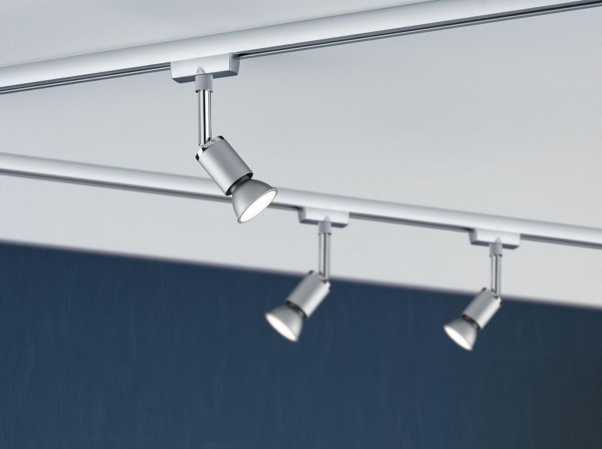Schienensystem-Strahler Spot Pure II max. 10 Watt - Chromfarben, Design, Metall (5,8/11/6,6cm) - Paulmann