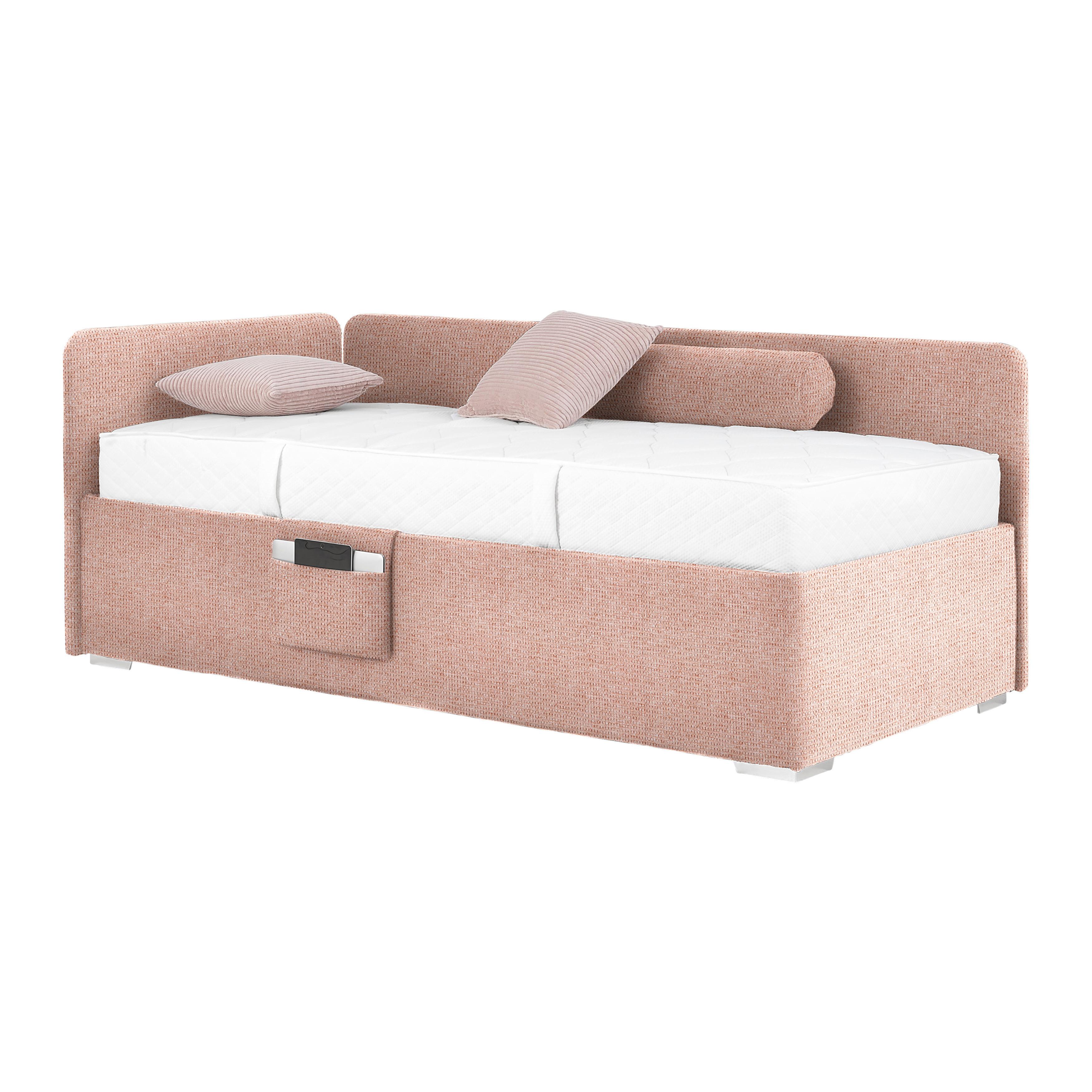 PAT REMI DECOR ROZ - roz/culoare natur, Konventionell, lemn/textil (90/200cm) - Mömax