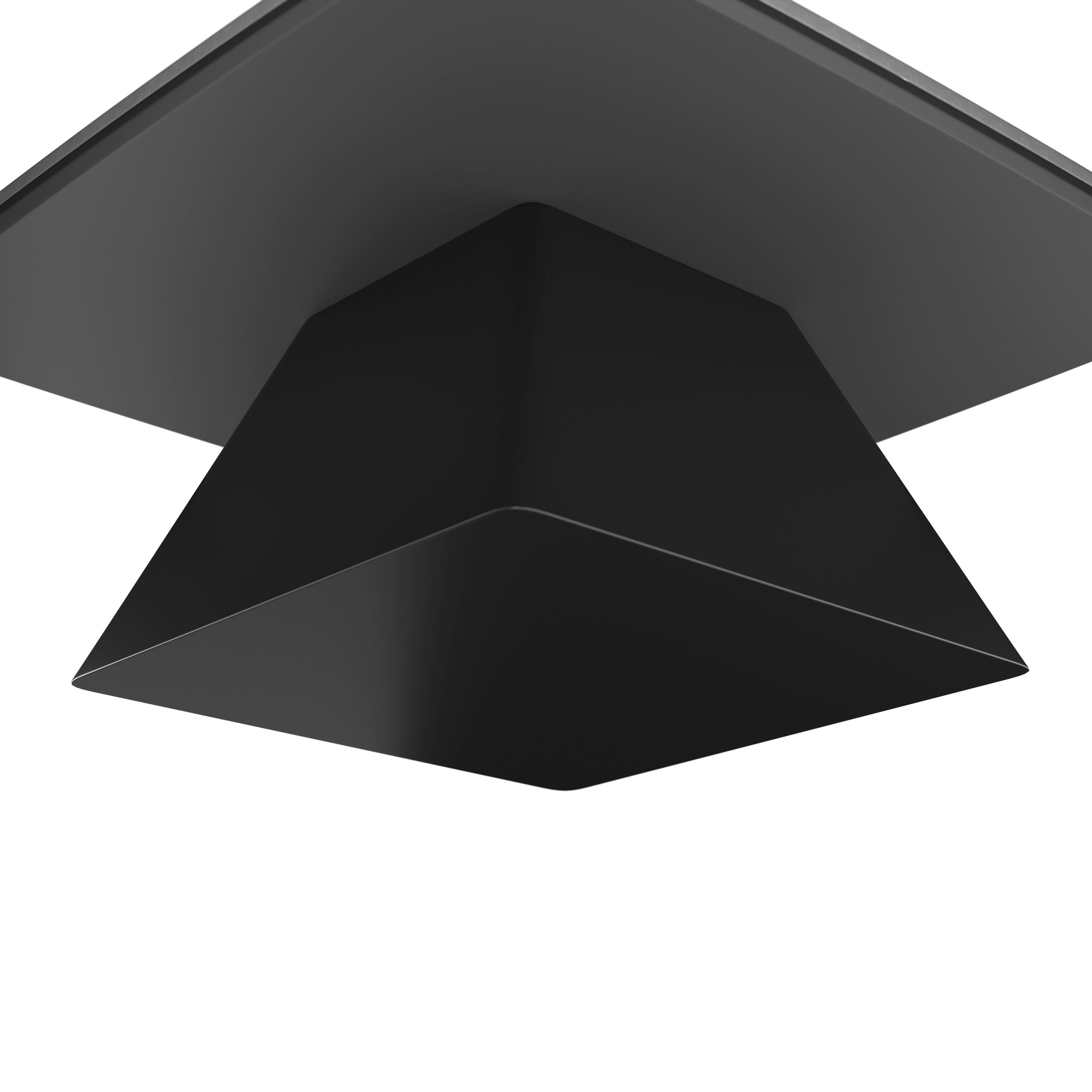 SOFFBORD THIAGO - svart, Modern, trämaterial/sten (55/34/55/34/32/46cm) - Bessagi Home