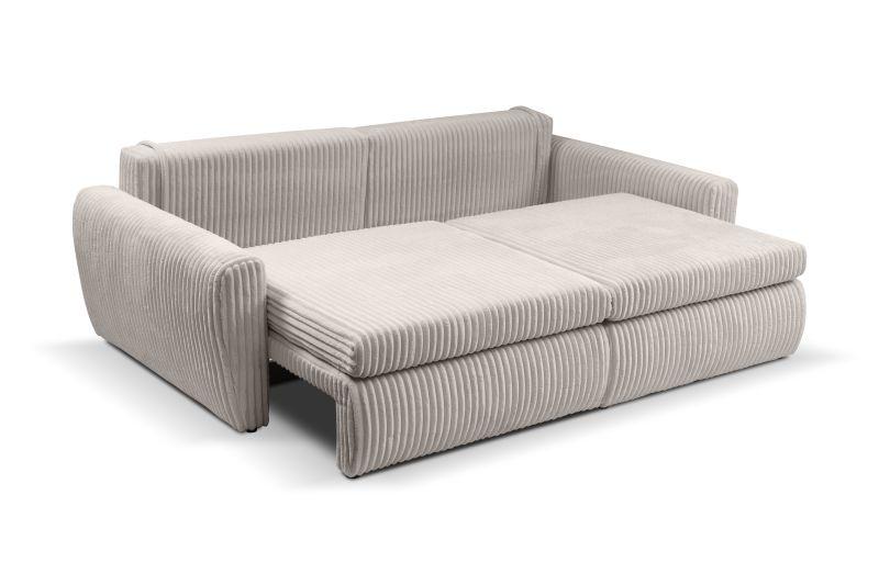 Canapea extensibila MEVI - gri-maro, Modern (240/72-90/120cm) - Premium Living