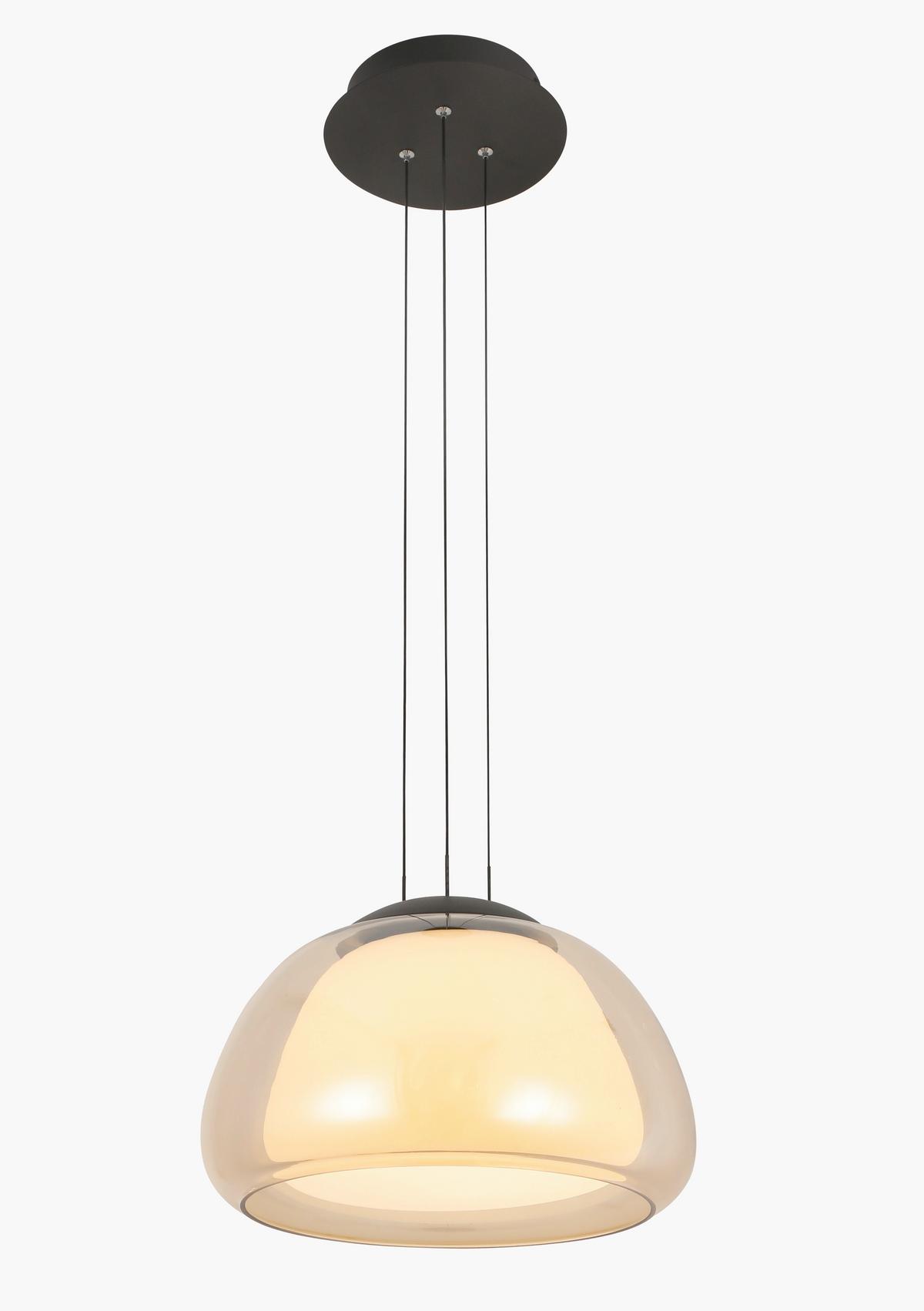 LAMPA WISZĄCA LED 20658/1-06 LUXXO - czarny, Design, metal (39/60-150cm) - Hell