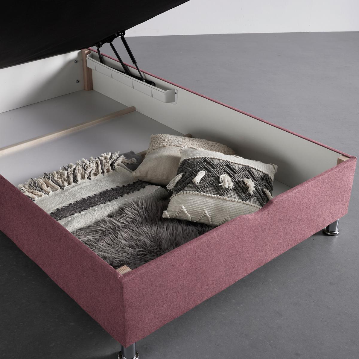 Box Krevet Oviedo - boje crnog vina, Konvencionalno, tekstil/metal (140/200cm) - Mömax