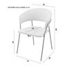 STOL MED ARMSTÖD ALICE -TOP- - beige/svart, Design, metall/trä (53/80/59cm) - Mömax