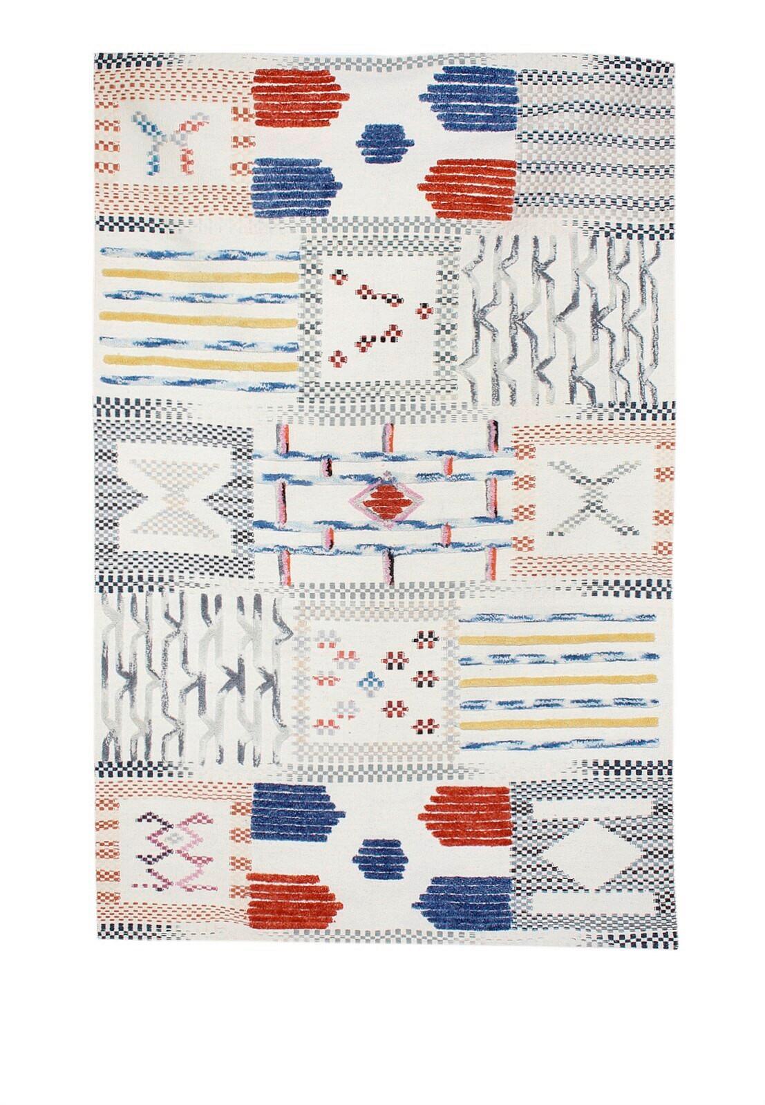 Wollteppich Empire 110 Elfen/multi 160x230 - Champagner/Multicolor, Basics, Textil (160/230cm) - Kayoom