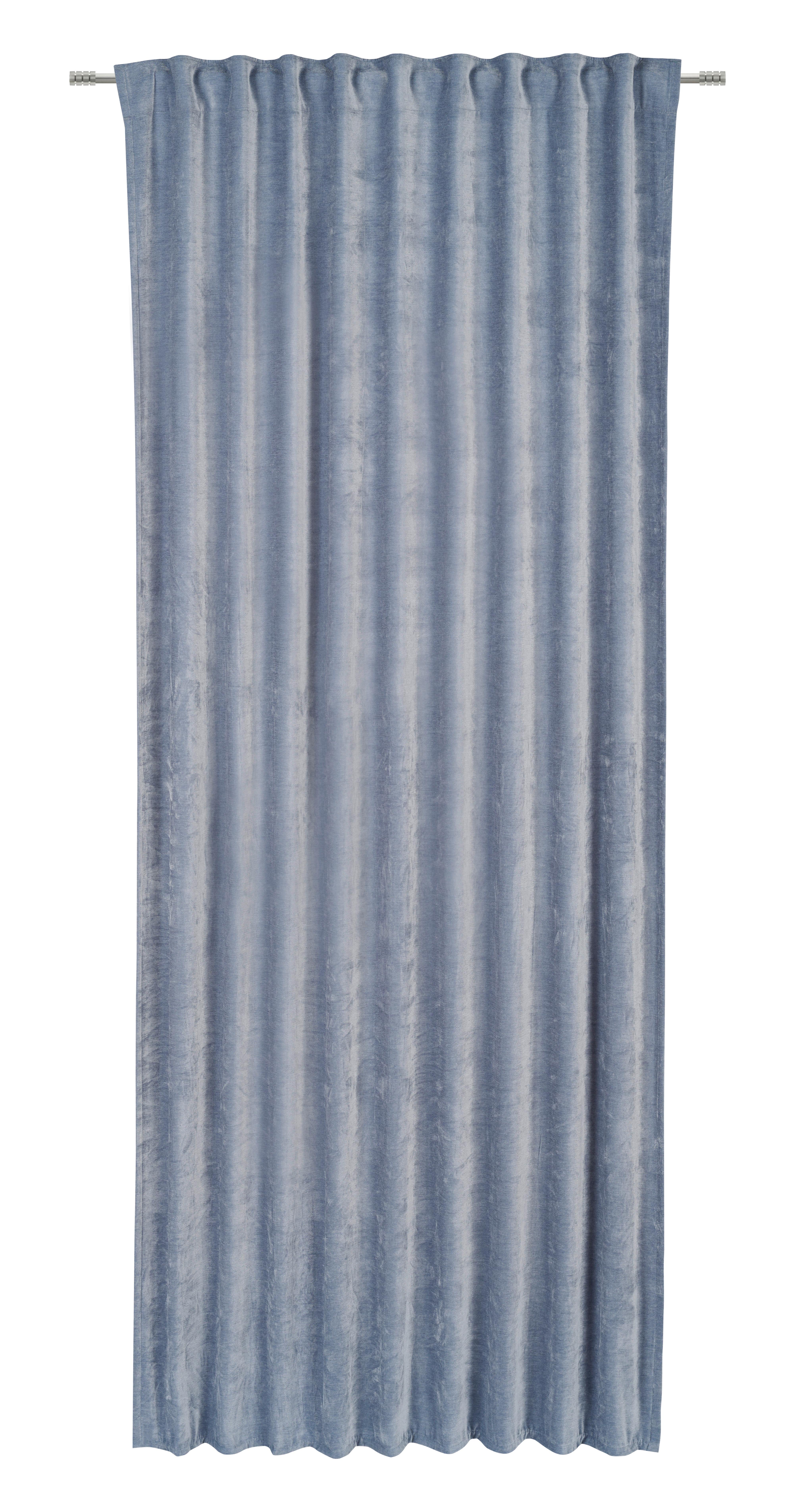 Končana Zavesa Casper - modra, Konvencionalno, tekstil (140/245cm) - Mömax