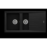 Chiuvetă TEKA STONE 60B 1 1/2B 1D BLACK - Modern (100/51cm) - Teka