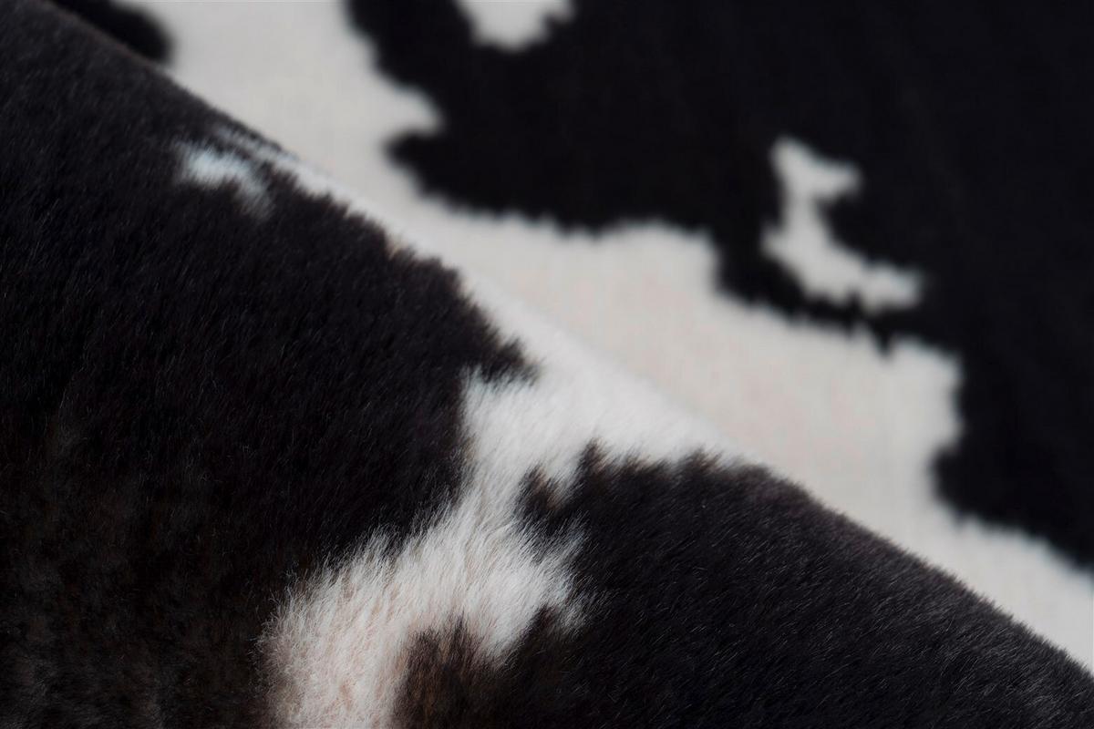 HOCHFLORTEPPICH RABBIT ANIMAL - Weiss/Schwarz, Konventionell, Textil (160/230cm) - Kayoom