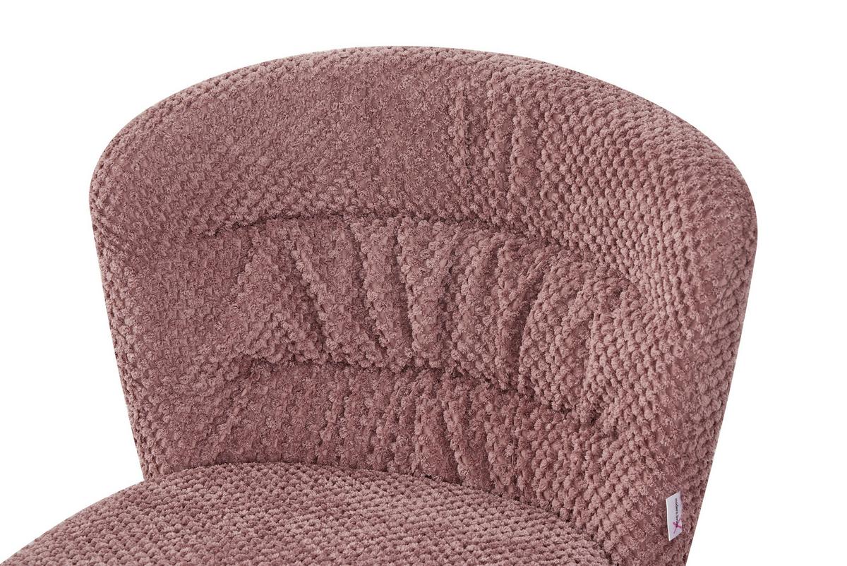 Chaise Emily Rosa - Pink/Schwarz, Lifestyle, Holz/Textil (55/79/59cm) - Mömax